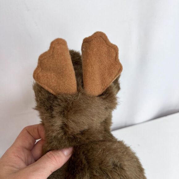 Purr-Fection by MJC 1982 Vintage Brown Moose Stuffed Animal Plush 9" Stuffie - Picture 8 of 10